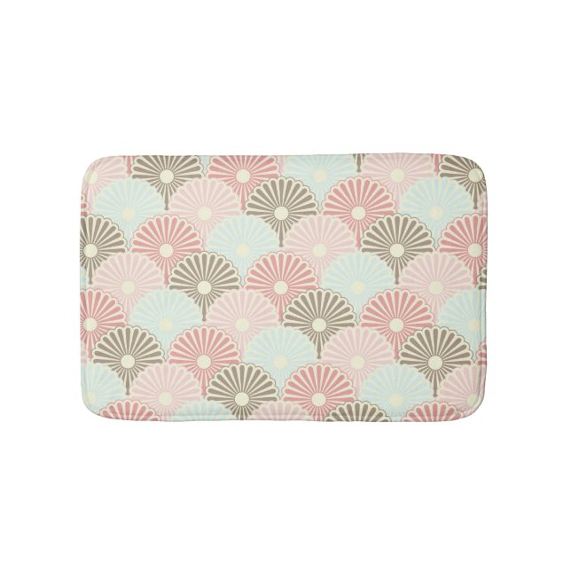 Japanese vintage pattern bath mat (Front)