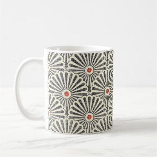 Japanese vintage pattern, seamless texture. coffee mug