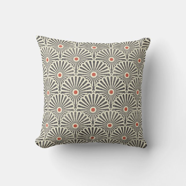 Japanese vintage pattern, seamless texture. cushion (Front)