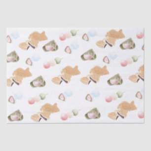 Japanese Wagashi Pattern Tissue Paper