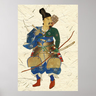 Japanese Warrior Archer Poster