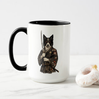 Japanese Warrior Dog Fantasy Art Coffee Cup