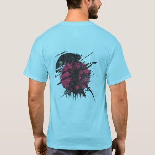 Japanese Warrior Tee - Samurai Red Moon Shirt