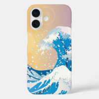 Japanese Wave Art Sunset Ocean