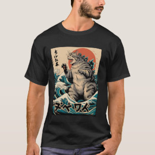 Japanese Wave Cat Ukiyo-e ???? ??? T-Shirt