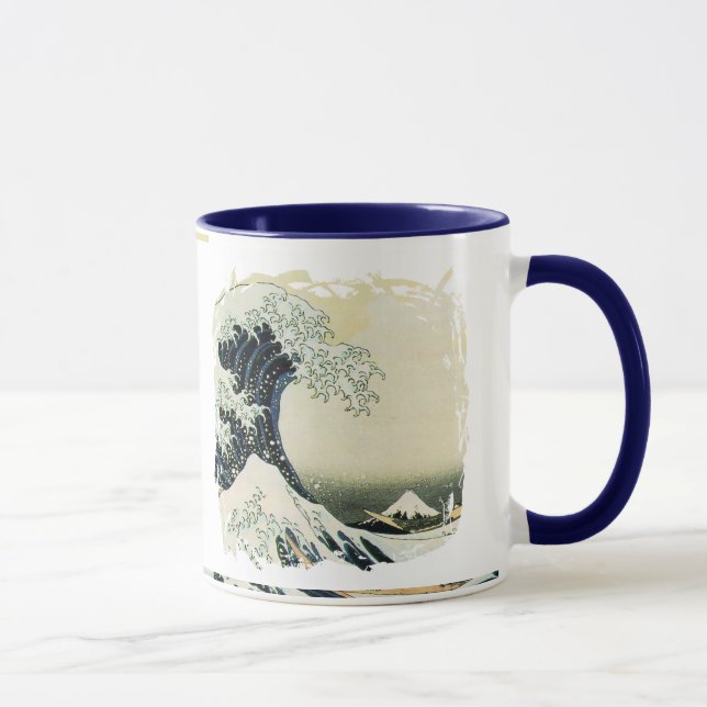 Japanese Wave Painting Design Mug (Right)