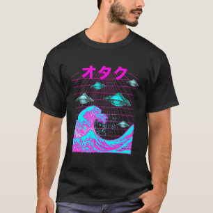 Japanese Wave Retro Ufo Vaporwave Otaku Synthwave  T-Shirt