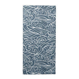 Japanese Wave Style Pattern Napkin
