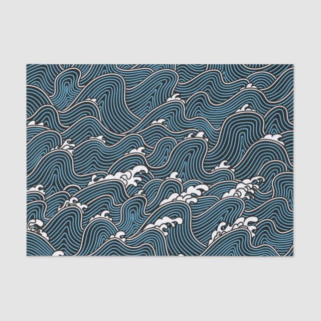 JAPANESE WAVE Tissue Paper (Front)