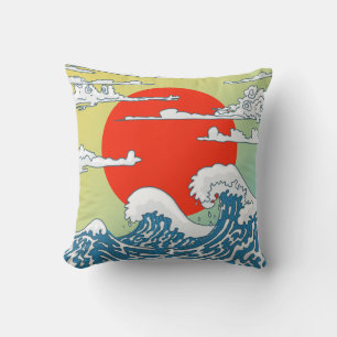 Japanese Waves Cushion