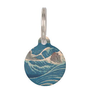 Japanese Waves Naruto Whirlpool Artwork Pet Tag