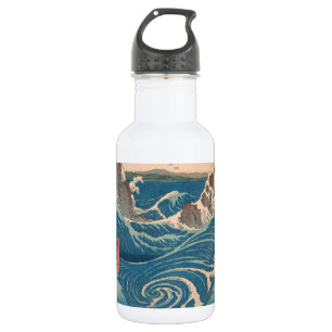 Japanese Waves Naruto Whirlpool Ocean Artwork 532 Ml Water Bottle