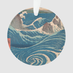 Japanese Waves Naruto Whirlpool Ocean Artwork Ornament