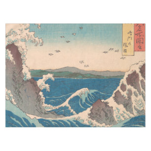 Japanese Waves Naruto Whirlpool Ocean Artwork Tablecloth