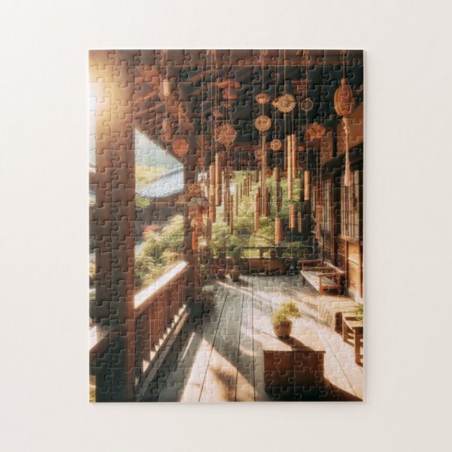 Japanese Wind Chimes – Serene Porch Puzzle (Vertical)