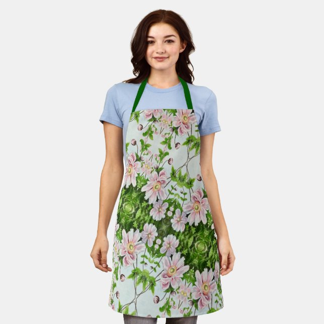 Japanese Windflowers - Apron (Worn)