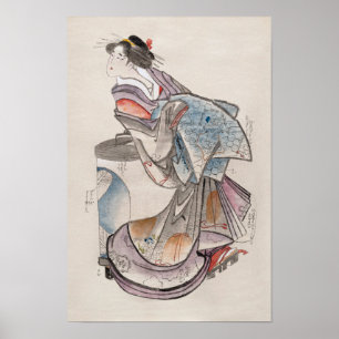 Japanese Woman from Album of Sketches 19th century Poster