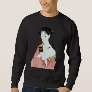 Japanese Woman Geisha Shin hanga Ukiyo e Japanese  Sweatshirt