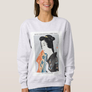 Japanese woman holding her towel - Goyō Hashiguchi Sweatshirt