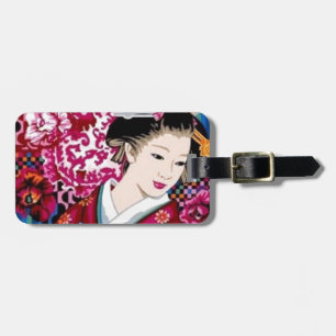 Japanese Woman in Kimono Luggage Tag