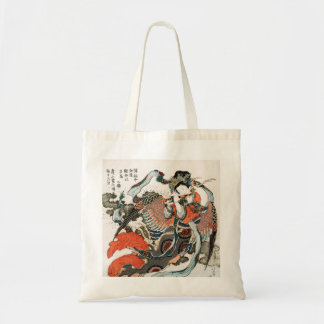 Japanese Woman Playing Flute Tote Bag