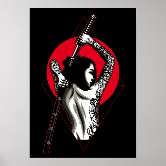 Japanese Woman Warrior Poster (Front)