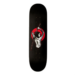 Japanese Woman Warrior Skateboard