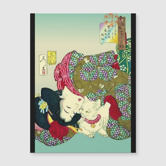 Japanese Women and Cat (Front)