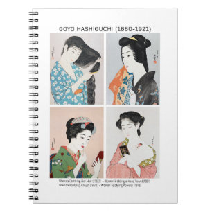 Japanese women portraits - Goyō Hashiguchi Notebook