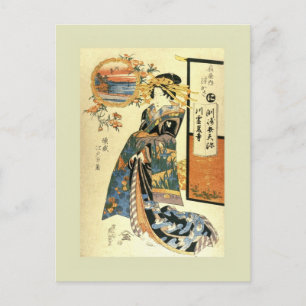 Japanese Woodblock Postcard