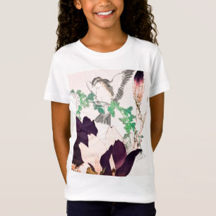 JAPANESE WOODBLOCK PRINT BIRD T-Shirt