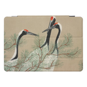 Japanese woodblock-print Cranes — Kamisaka Sekka iPad Pro Cover