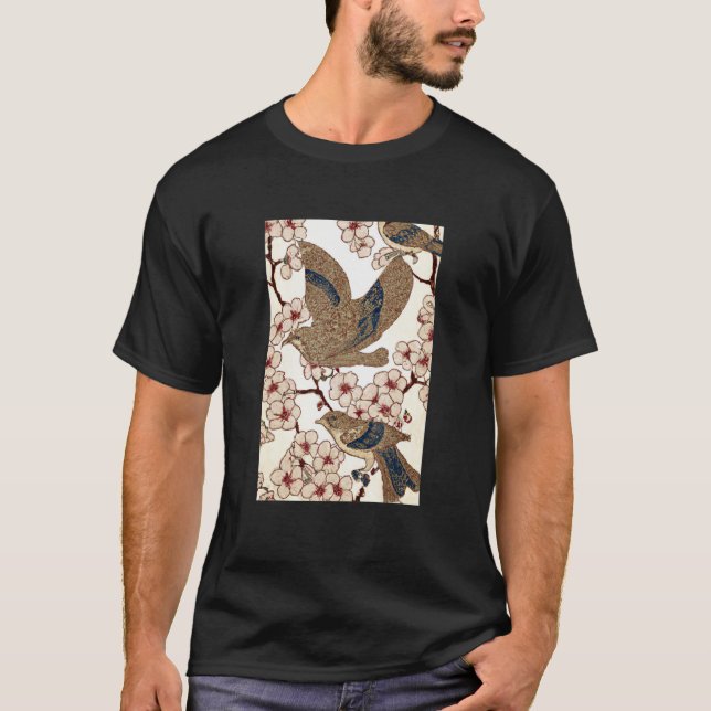 Japanese Woodblock Print Retro Vintage Traditional T-Shirt (Front)