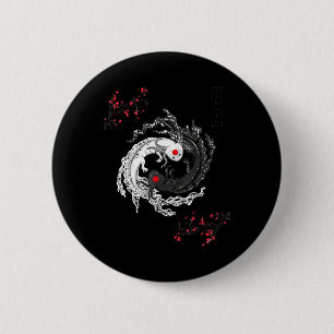 Japanese Yin Yang Axolotls Art Graphic Anime Axolo 6 Cm Round Badge