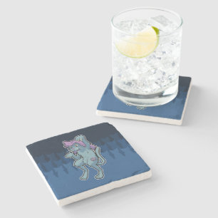 Japanese Yokai Bakeneko- Mysterious Cat Stone Coaster