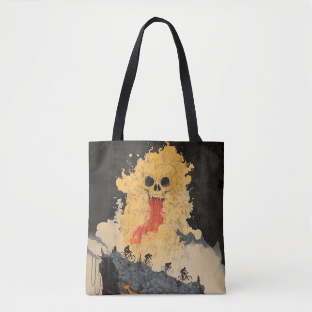 Japanese Yokai Cycling Tote Bag (Front)