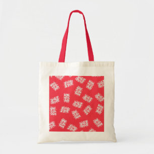 Japanese Yukata Textile, Maneki Neko (Lucky Cat) Tote Bag