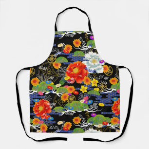 Japanese yuzen style apron