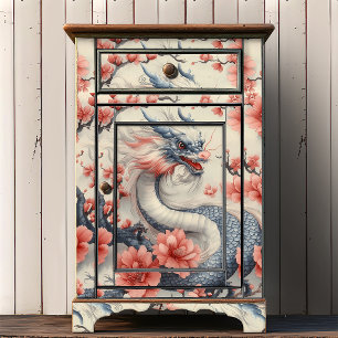 Japanese Zen Garden Dragon   Fine Art Decoupage Tissue Paper