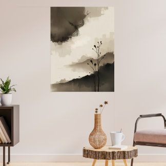 Japanese Zen Minimalist Poster Calm Modern 