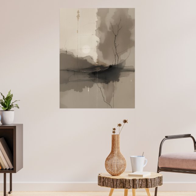 Japanese Zen Minimalist Poster Calm Modern (Living Room 3)