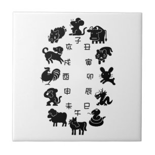 Japanese Zodiac Tile