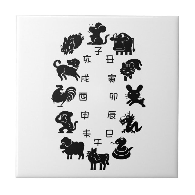 Japanese Zodiac Tile (Front)
