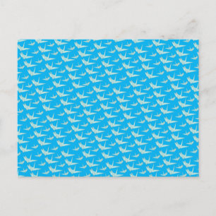 JapaneseOrigami Tsuru Cranes Postcard