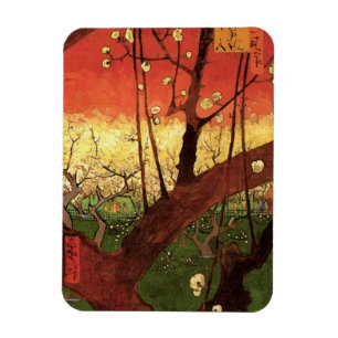 Japonism: Flowering Plum Tree by Vincent van Gogh Magnet
