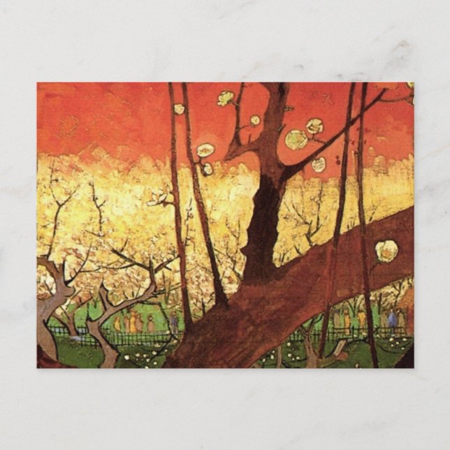 Japonism: Flowering Plum Tree by Vincent van Gogh Postcard (Front)