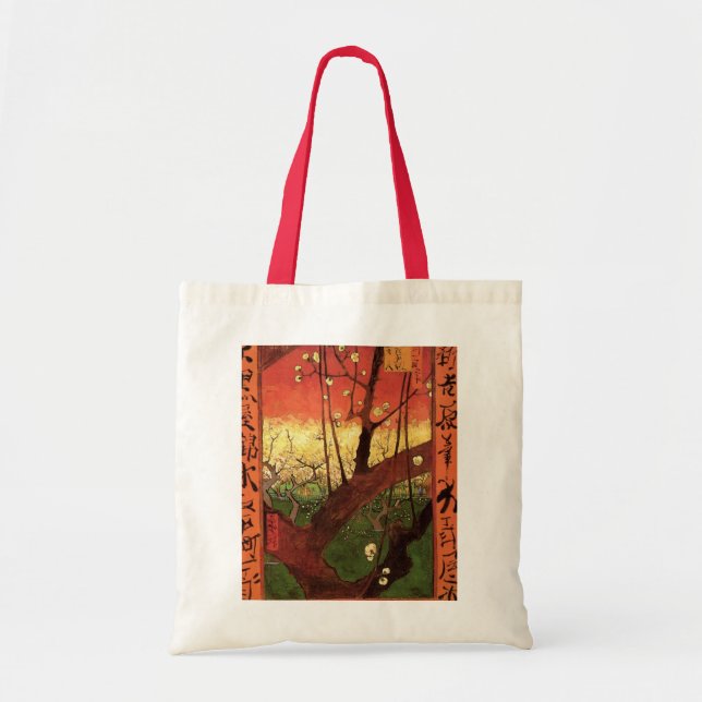 Japonism: Flowering Plum Tree by Vincent van Gogh Tote Bag (Front)