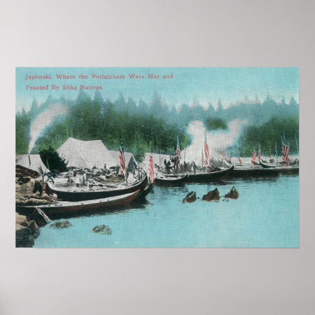 Japonski Island - Potlatchers & Sitka Natives Poster (Front)