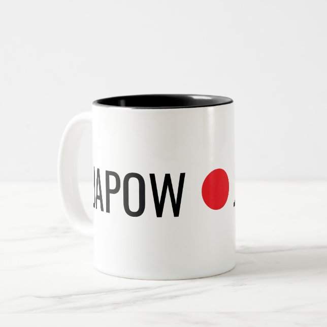 Japow Junkie  Two-Tone Coffee Mug (Front Left)
