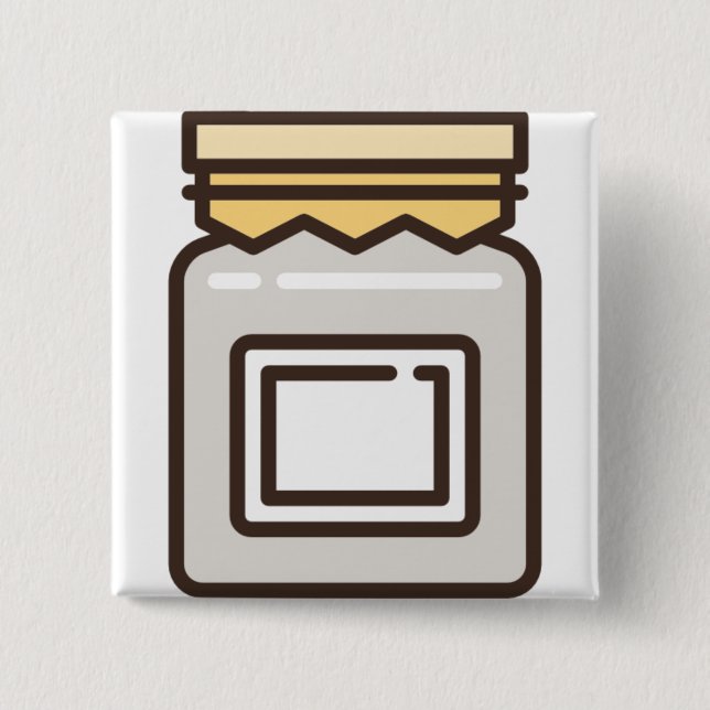 jar 15 cm square badge (Front)